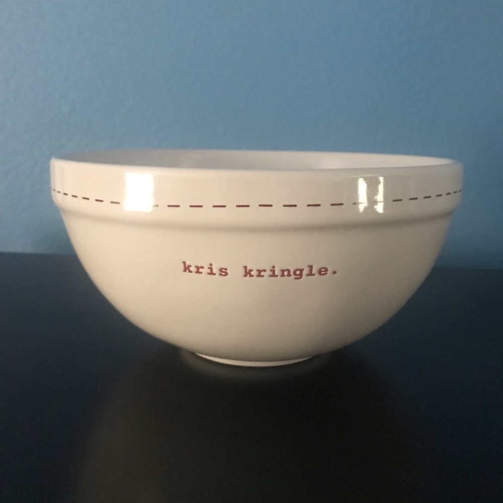 Rae Dunn Kris Kringle Holiday Christmas Bowl